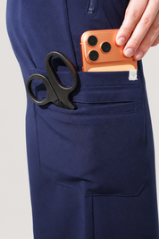 Pantalon de travail ample Quinn - Bleu marine