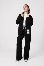 Sarah Polar Fleece Jacket- Black