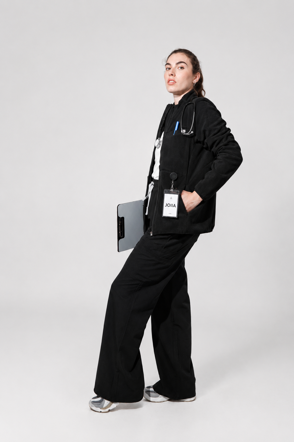 Sarah Polar Fleece Jacket- Navy