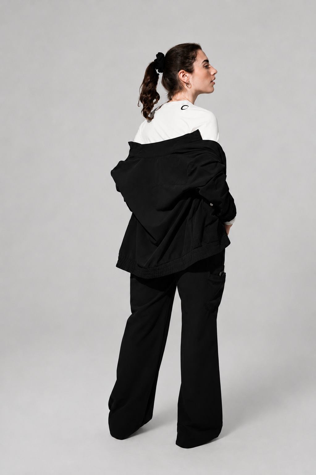 Katherine Scrub Jacket -Black