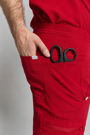 Kian Jogger Scrub Pants - Ruby Red