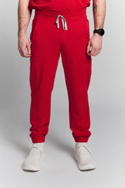 Kian Jogger Scrub Pants - Ruby Red