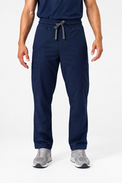 Luca Straight Scrub Pants - Navy