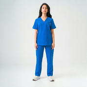 Haut médical Olivia - Bleu roi